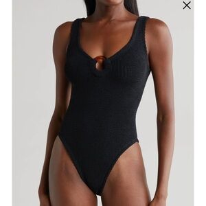 Hunza G Celine Black One Piece Swimsuit